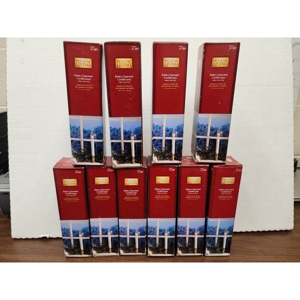 Holiday Living Battery-Operated Candle Lamp Light Cordless Indoor #0041389 Lot